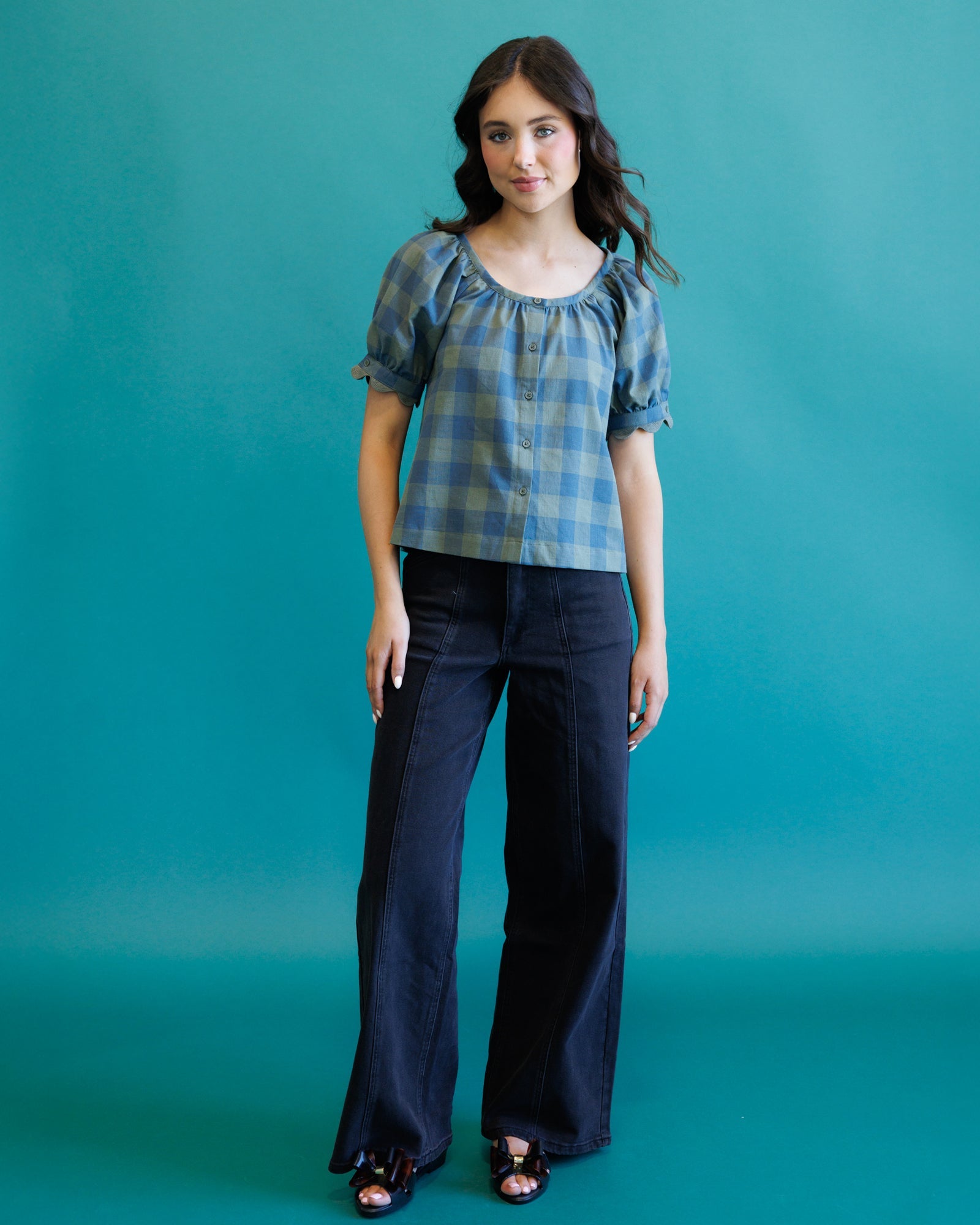 High Rise Seamed Trouser