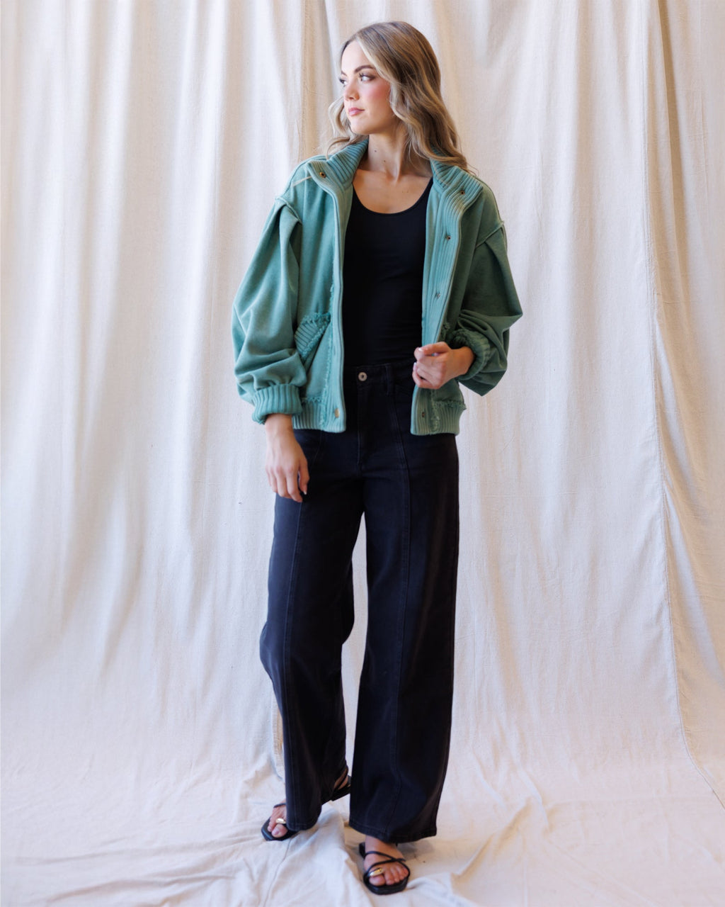 High Rise Seamed Trouser