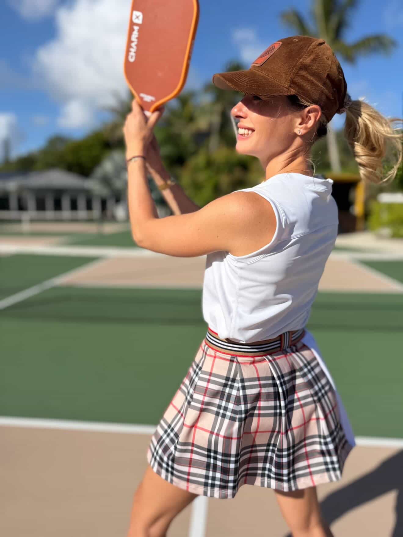THE AGGIE BROWN PLAID SKIRT